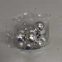 Christmas Ball 24ct 1.57 Inches Silver Mini Xmas Hanging Ornaments for Trees Wreath Garland Wedding Party Home Office Shop Decorations