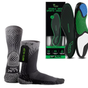 LUX Sports ProCleat Performance Grip Socks & Dual Grip Sports Insoles - GripArray™ Insoles for Performance Sports & Athletic Socks for Performance