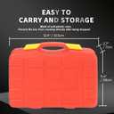 9PCS 1/2" Drive Deep 6-Point Impact Socket Set, Metric,Cr-Mo,29-38mm Radius Corner Design with Heavy Duty Storage Case