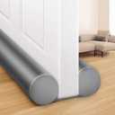 MAXTID Door Draft Stopper 36 Inch, Fits Door Gaps up to 1.7 Inch, Grey Under Door Sweeps Weather Stripping Large Door Noise Blocker Sound Proof Guard (Gray)