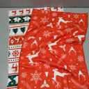 Christmas Reindeer Hand Towels Set of 2, 28x14 Inch Funny Xmas Deer Snowflakes Red Soft Absorbent Tea Towel Washcloths for Kitchen Bathroom Winter Holiday Home Decor and Gifts (one size)