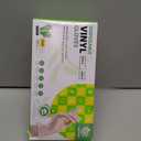 Disposable Vinyl Gloves, Food Safe, Latex-Free Powder-Free Clear Plastic Gloves for Cooking, House Clean, Food Prep (Large)