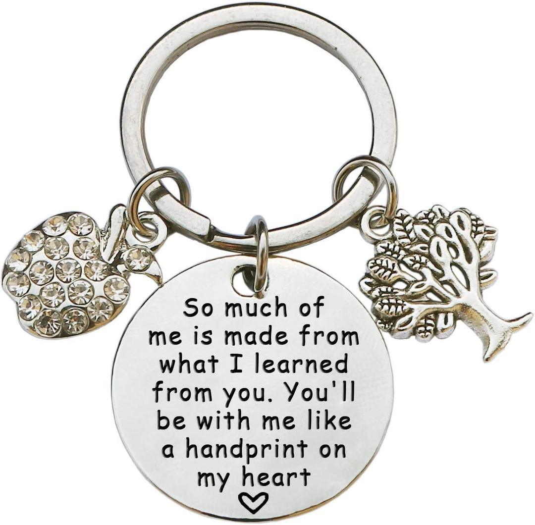 XYBAGS Teacher Appreciation Keychain Gifts for Women, Keychain Jewelry Gifts for Christmas & Graduation