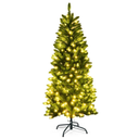 5 ft. Pre-Lit LED Slim Fraser Fir Artificial Christmas Tree