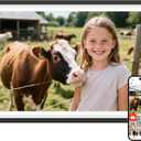 Frameo 10.1" Digital Picture Frame, Smart WiFi Digital Photo Frame with 1280x800 HD IPS Touch Screen 32GB Storage Auto-Rotate Wall Mounted, Share Photos/Videos from Phone Anywhere(Black&White)