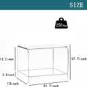 21" Acrylic Shower Stool with Storage Shelf - Waterproof Bath Bench for Spa & Shower, Heavy-Duty Seating (Holds 400lbs) - Ideal for Shaving Legs & Organizing Items