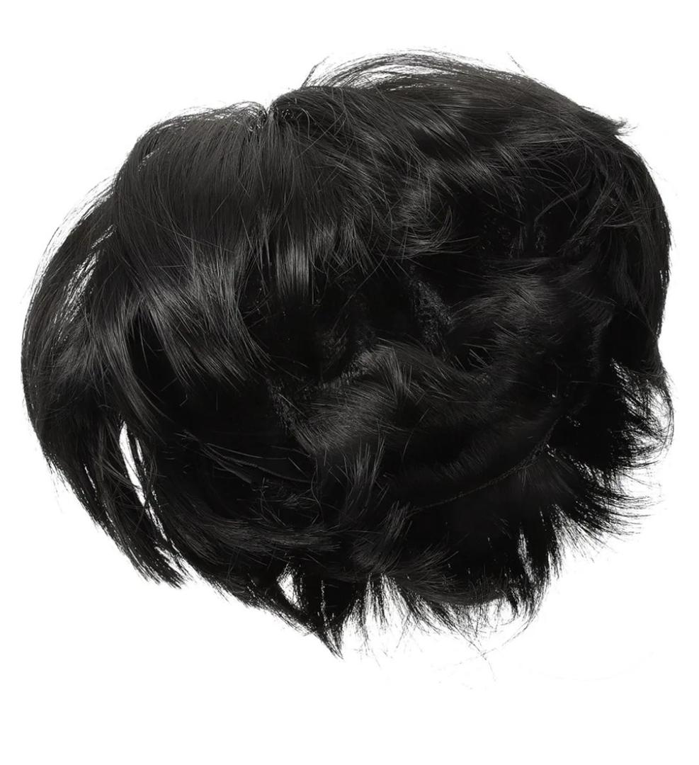 Natural Looking Mushroom Head Hood Short Straight Wig Women Wig for Party