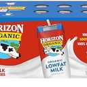 Horizon Organic Shelf Stable 1% Lowfat Milk Boxes, 8 fl oz, 18 Count - 8g Protein per Serving, USDA Organic, Ready to Drink for Lunchbox, Travel, or On-the-Go, No Refrigeration Needed, BEST BY: 03 JUN 2026