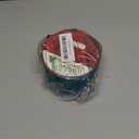 HUIHUANG Velvet Wired Ribbon 2.5 Inch Wide Teal Turquoise Blue Metallic Glitter for Christmas Tree Wreaths Gift Wrapping Bows Garlands Home Decor Crafts - 10 Yards