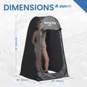 GigaTent Pop Up Pod Changing Room Privacy Tent Instant Portable Outdoor Shower Tent, Camp Toilet, Rain Shelter for Camping & Beach Lightweight & Sturdy, Easy Set Up, Foldable - with Carry Bag