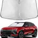EcoNour Windshield Sunshade Compatible for Chevrolet Blazer EV 2024 2025 2026, Sun Visor for Front Windshield & Window Sun Shade Cover, UV Heat Blocker & Protector, Car Accessories