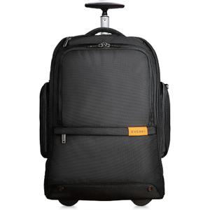 VERKI 123 Wheeled 32L Laptop Backpack - Rolling Backpack for Men & Women - Carry-On Travel Roller Backpack for Laptops - Fits 15.6 to 16 Inches with Replaceable Wheels for Business & Work - Black