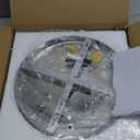 LEONTYNE 12 Inch Mini Chandelier LED Crystal Ceiling Light 2 Layers Flush Mount Ceiling Light Modern Chandeliers Lighting for Bedroom Hallway Staircase Kitchen Bathroom (6000K Cool White)