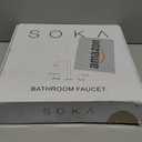 FORIOUS Black Bathroom Faucet 3 Hole, 360 Swivel 8 Inch Widespread Bathroom Sink Faucet with Deck Plate and Pop Up Drain 2 Handle Faucets for Sink, Vanity, RV, Lavatory, Farmhouse