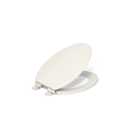 KOHLER Ridgewood Wood Biscuit Elongated Soft Close Toilet Seat