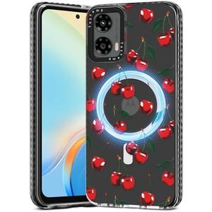 Toycamp for Moto G 5G 2024 Case - Compatible with MagSafe Women Girls Cute Phone Cover Magnetic with Shockproof Protective Girly Pretty Designer Funda for Motorola G 5G 2024, Cherry