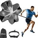 KUYOU Running Speed Training Speed Chute Resistance Parachute for Speed and Acceleration Training Fitness Explosive Power Training 56-Inch