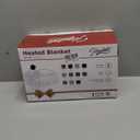 Homemate Electric Blanket Heated Throw - 50x60 Ultra Soft Cozy Flannel Heating Blanket with 10 Fast Heat Levels 8 Hours Auto Off Over-Heated Protection ETL Certification Keep Warm in Home Office (Red-black)