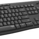 Logitech MK295 Wireless Mouse & Keyboard Combo with SilentTouch Technology, Full Numpad, Advanced Optical Tracking, Lag-Free Wireless, 90% Less Noise - Graphite
