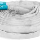 Aqua Joe RV Water Hose with Flexible Marine-Grade Fiber Jacket, 50 Ft - Heavy-Duty, Expandable, and Lightweight Watering Tool for Outdoor Cleaning and Gardening, AJFJH50-58-RV