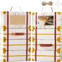 YODYZJ Mini Suitcase Party Favor Box, Pack of 20, Candy Cookie Gift Boxes with Window for Birthday, Wedding, Travel Theme Party Decor (Brown, 6.55 x 3.85 x 2.45 inches)