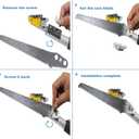 5.6-13 Foot Extendable Tree Pruner, Cut and Hold Pruning Trimmer, Long Reach Pole Saw, Telescoping Fruit Picker, Branches Bypass Lopper