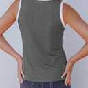 EVALESS Tank Tops for Women 2026 Spring Summer Outfits Cute Polka Dots Sleeveless Tops Loose Fit Shirts (Gray, S)