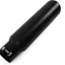 KHK 2.25" to 3" Exhaust Tip - 12" Long Diesel Exhaust Tips,2.25" Inlet 3" Outlet Stainless Steel Bolt-On Angle Cut Truck Tailtip, Universal Fit for Trucks & Cars -Black Powder Coated