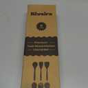 Riveira's 6-Piece Kitchen Essentials - Wooden Spoons for Cooking and Comprehensive Cooking Utensils Set (Light Teak)
