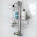 simplehuman Adjustable Shower Caddy, Stainless Steel and Anodized Aluminum, Medium