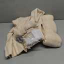 IVAPUPU Sheer Curtains 84 Inches Long for Living Room, Pinch Pleated Linen Blend Curtain Rustic Textured Light Filtering Back Tab Drapes with Hooks Rings for Bedroom Dining Room, Sand Beige, W40xL84