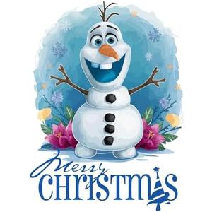 Children Merry Christmas Adorable Cartoon Wall Decal Decoration Kids Movie Character Cute Snowman Friend Character Carrot Nose Holiday Gift Lasts Years and Easily Removable - Size: 36 In(W) x 40 In(H)