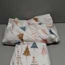 Queen Christmas Tree Sheet Set - Holiday Xmas Pattern Bedding Set - Deep Pockets - Snug Fit - 4 Piece - Wrinkle Free & Easy Care - Comfy Festive Winter - Holiday Sheets for Women, Men, Kids & Teens