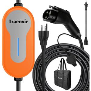 Level 1 & 2 EV Charger, 16 Amp Portable EV Charger with 20FT Cable