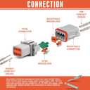 Deutsch Connector Kit - Gray, 599PCS. Waterproof Automotive/Boats Connectors, 16 Contacts in 2 3 4 6 8 12 Pin Connectors (14-20AWG) Sizes.