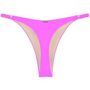 RELLECIGA Women's Adjustable High Cut Thong Bikini Bottom Size L