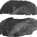 ECOTRIC Front Fender Liner Panel W/Clips Compatible with 2007-2013 Chevrolet Silverado 1500, Inner Wheel Liner Splash Shields Guard Plastic(PE) Black