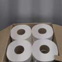 Genuine Joe Jumbo Roll Bath Tissue - 2-Ply White Toilet Paper, 3.3" x 650' per Roll, 12 Count Bulk Pack, Recycled Fiber, Commercial Grade for Dispensers
