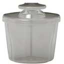 Dr. Brown's Baby Formula Dispenser with Snap-On Lid for On-the-Go Feedings,Milk Powder Dispenser for Traveling with Infant,Gray (1-Pack, Gray)