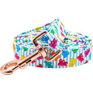 Elegant little tail Dog Leash, Pink Girl Dog Leashes Durable and Strong Pet Leash Holiday Dog Leash with Soft Handle for Small Medium Large Dogs (X-Small (Pack of 1), Bear)