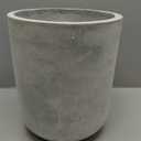 Round Concrete Planter Pot Set of 2, Large Cement Planter Containers with Drainage Hole for Indoor Outdoor Plants,9.3" H & 12.3" H, Slate Gray (8"+10")