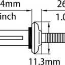 ALLCLEAN 40 Pcs 3/16" Grip Tri-Grip Rivets,Kayak Pad Eye Deep Water Tri-Fold Bulb Mounting Rivet,Built-in Waterproof O-Ring,All Aluminum for Installing Kayak, Boat and Canoe Accessories(3/16"1")