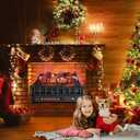 23 Inch Electric Fireplace Heater, Fireplace Logs Inserts Infrared Quartz Heater w/ 5-Level Flame & Brightness, Adjustable Thermostat & Overheat Protection, 8H Timer, 1500W