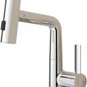 Bathroom Single Handle Basin Sink Pull Out Faucet with Rainfall Spray Head Vanity Mixer Tap Chrome