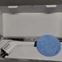 Electric Spin Scrubber, Cordless Cleaning Brush Scrubber for Home, 8 Replaceable Brush Heads-90Mins Work Time, 3 Adjustable Size, 2 Speeds for Bathroom Shower Bathtub Glass Car (White)