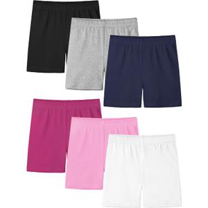 Ruisita Toddler Girls Biker Shorts Solid Bike Cartwheel Shorts Kids Under Dress Dance Safety Shorts (S)