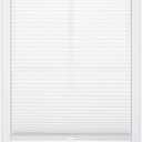 DEZ FURNISHINGS Cordless 1" Light Filtering Top Down Bottom Up Cellular Shade, 70"W x 64"H, White