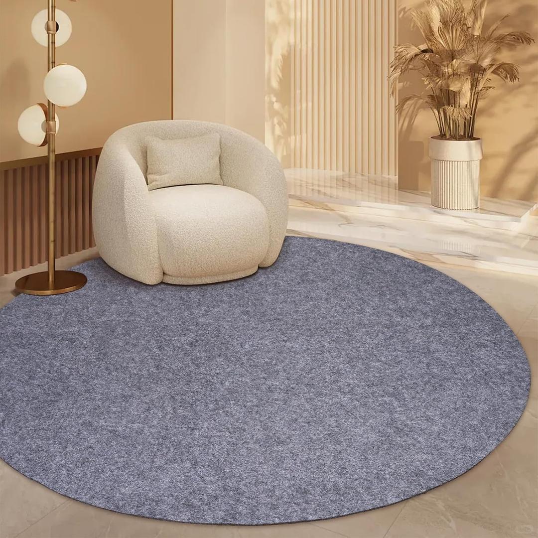 Waterproof Rug Pad Round 1/4Thick Waterproof Non-Slip Rug Pad Pad for Hardwood Floors Rug Pads for All Floors and Finishes, Keeps Carpets in Place Soft and Safe 3TF