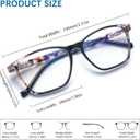 STASTEND 2 Pack Progressive Multifocus Reading Glasses Blue Light Blocking Multifocal Readers for Women (multicolour, 1.25, multiplier_x)