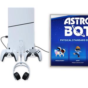 Wall Mount Kit Compatible with Mini PS5 Slim,PS5 Slim Stand Shelf with Controller Holder, Headset Stand,PS5 Controller Charging Cable-Not for Big PS5 Wall Mount Kit Compatible with Mini PS5 Slim,PS5 Slim Stand Shelf with Controller Holder, Headset Stand,PS5 Controller Charging Cable-Not for Big PS5